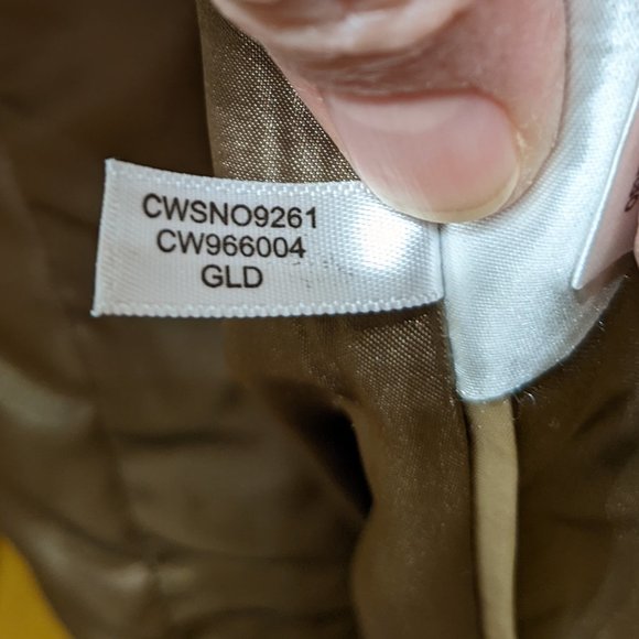 Calvin Klein Wool Blend Coat in Gold Size M - Picture 11 of 13